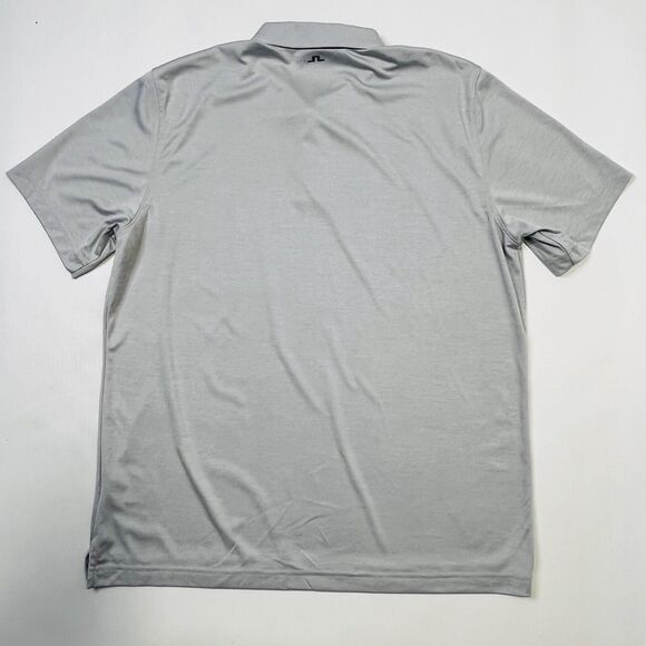 J LINDEBERG Bridge American Fit Golf Polo Shirt Mens Size XL Gray JL Logo - Picture 2 of 10